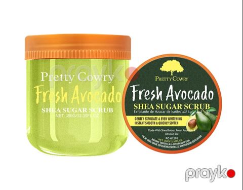 Üz üçün skrab Pretty Cowry Fresh Avocado Shea Sugar 350 q — Bakı