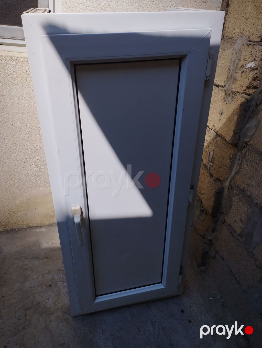 PVC qapı bloku - Material: ağ rəngli PVC profil - Komplekt: qutu — Pəncərələr, qapılar, balkonlar, Bakı (2)