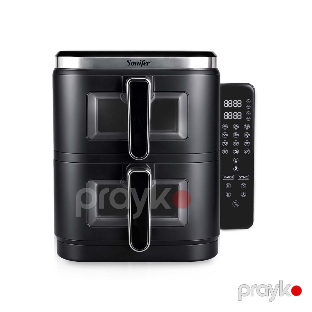 Sonifer SF-1046 Yüksək Keyfiyyətli İki Qatlı LED Ekranlı Elektrikli Hava Fritozu(Air Fryer) — Ev texnikası, Bakı (2)