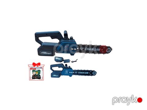 Akkumulyatorlu zəncirli mişar litium-ion, 18 V, bıçaq uzunluğu 35 sm, çəki 1,9 kq, ölçülər 63,5 sm x 13 sm x 11 sm, PVC şüşə həcmi 62 ml, tövsiyə olunan temperatur 0–+35 °C, hədiyyə: Makota Montaj Tapançası Dəsti - _Rmerd — Bakı