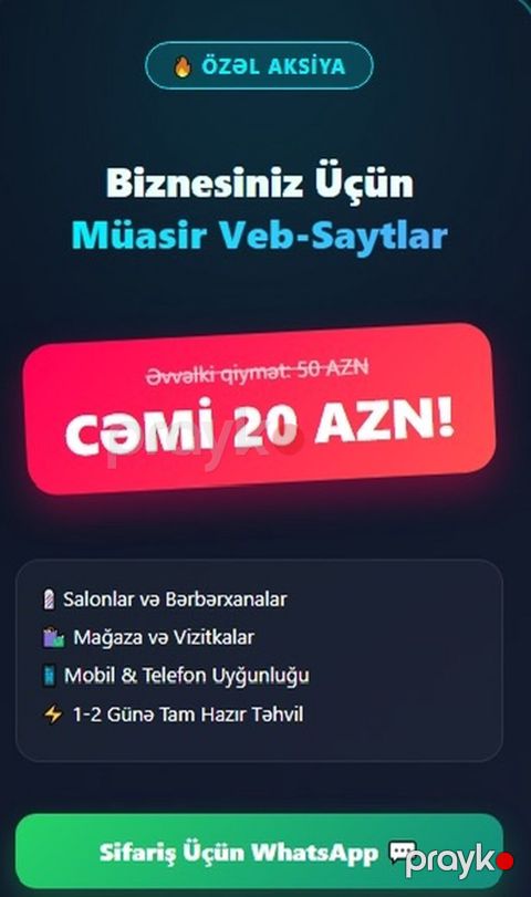 Veb saytların hazırlanması — Bakı