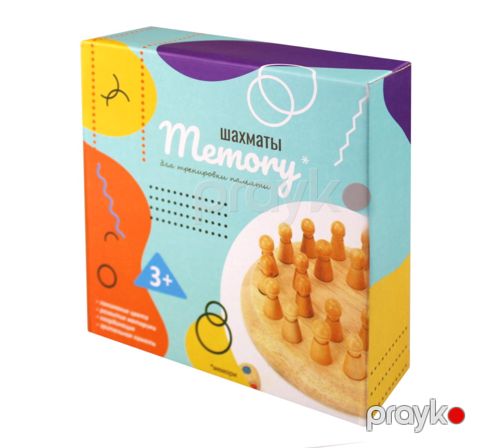 Öyrədici oyun Şahmat Memory b014769, taxta, 3+ yaş — Bakı