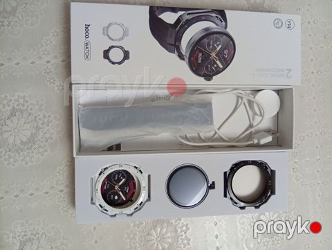 Yeni, Smart saat, Hoco, Sensor ekran, rəng - Ağ — Bakı