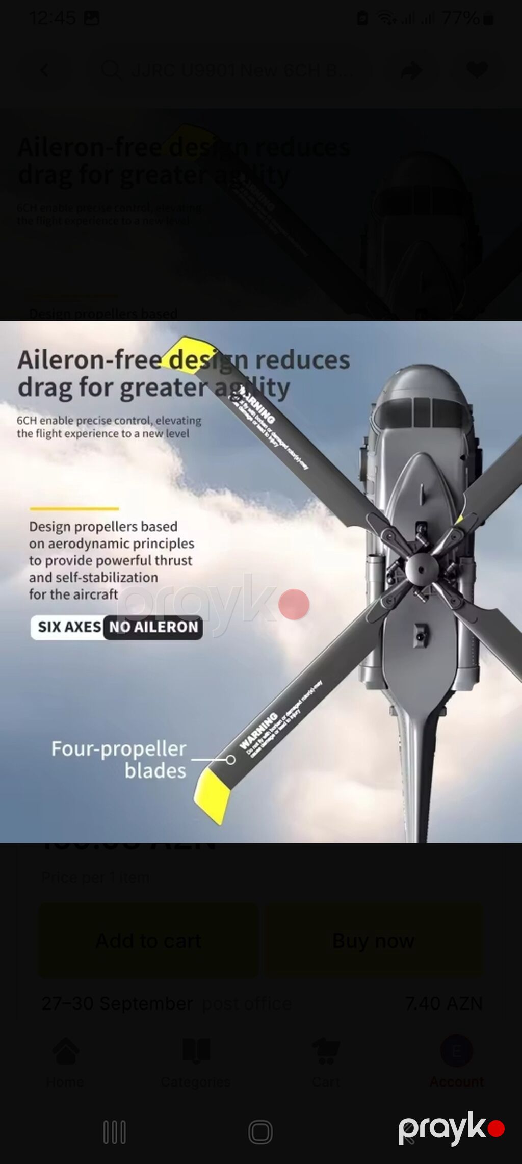 6 kanallı aerobatik RC helikopter - Realistik hərbi dizayn, “Endless — Oyuncaq nəqliyyatı, Digah (6)