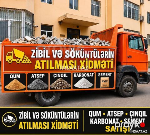 Söküntü tullantı zibil daşınması xidməti — Bakı