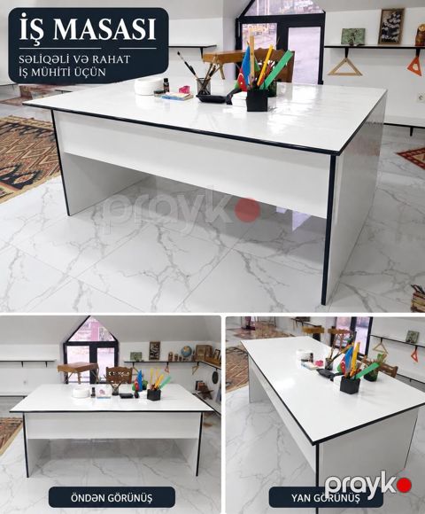 2 eded boyuk teze masa 183 125 sm MDF Sifarisle harzirlanib. Ofis — Bakı