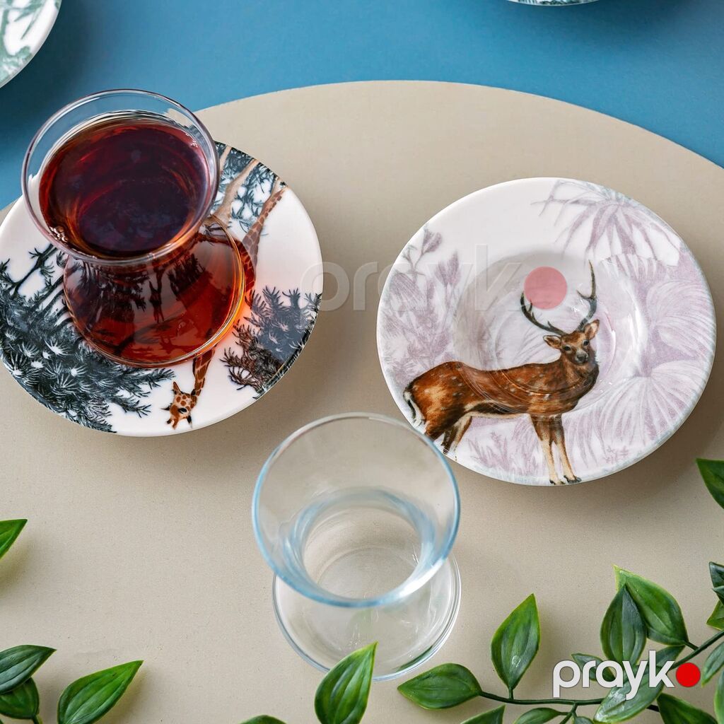 Çay dəsti, Şüşə, Türkiyə — Süfrə qabı, Bakı (8)