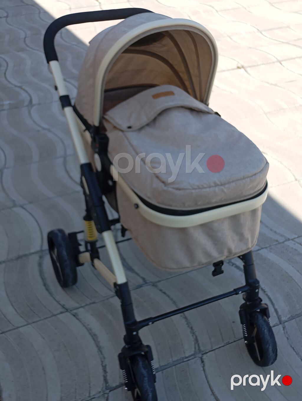 Uşaq arabası – transformasiya olunan 2‑də‑1 model - Rəng: bej (şampan — Arabalalar, Bakı (3)