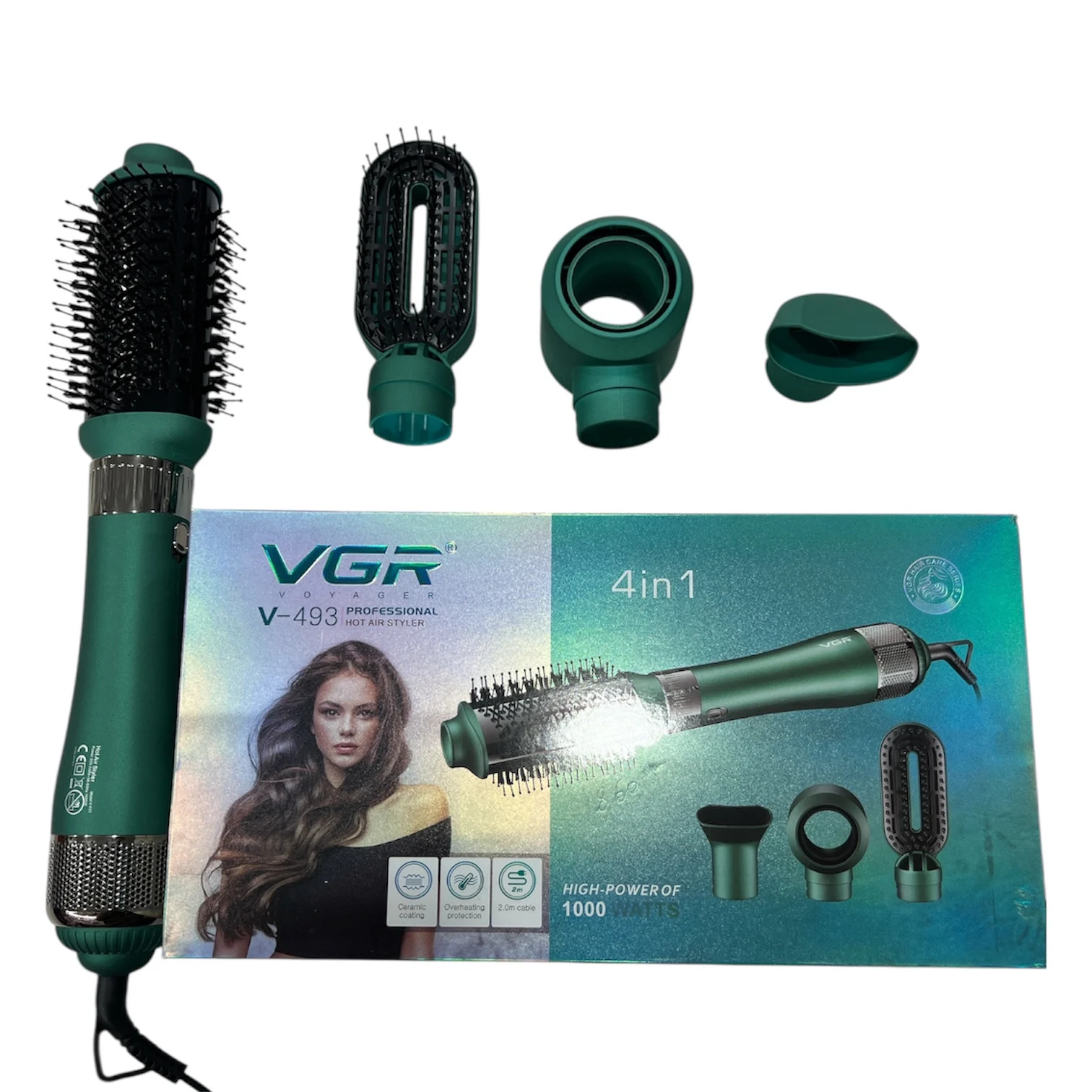 Fen-fırça VGR V-493 4-in-1 Green — Bakı