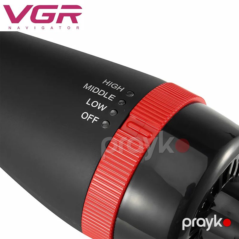 VGR Professional 2-də 1 Arada Saç Qurutma Feni 3 Temperatur Parametri Saç Düzləşdirici Daraq Fen V-416 — Fən, Bakı (6)