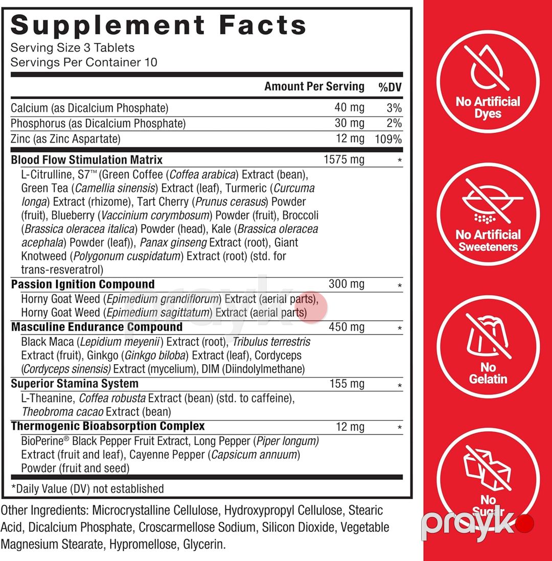Testosteron stimulyatoru Force Factor Score XXL, 30 tablet — Mallar, Bakı (2)
