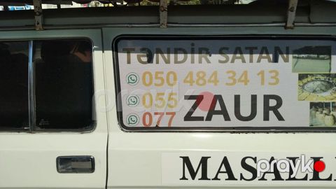 Təndir satışı – gil materialdan hazırlanmış ənənəvi tandırlar. Məhsul — Bakı