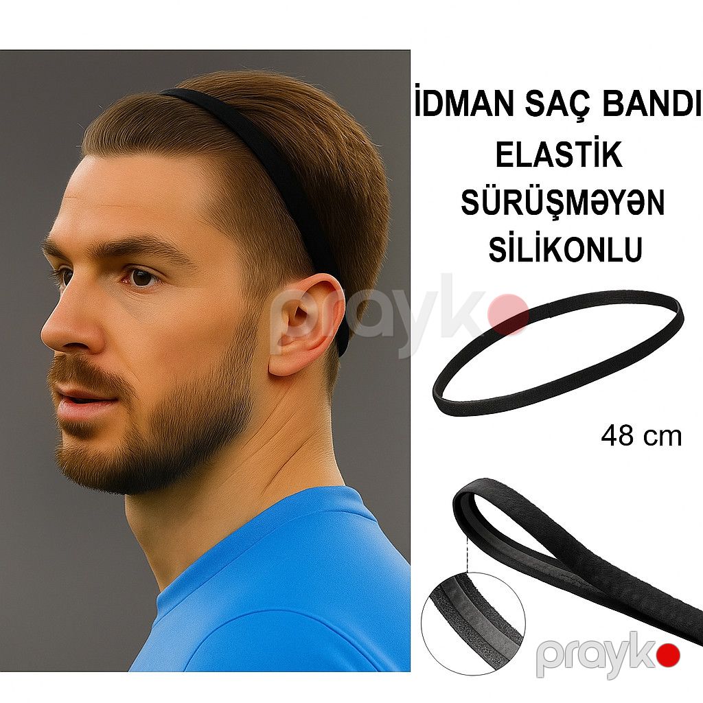 Baş bandı Nike, silikonlu rezin, 48 sm, sarı — Mallar, Bakı (2)