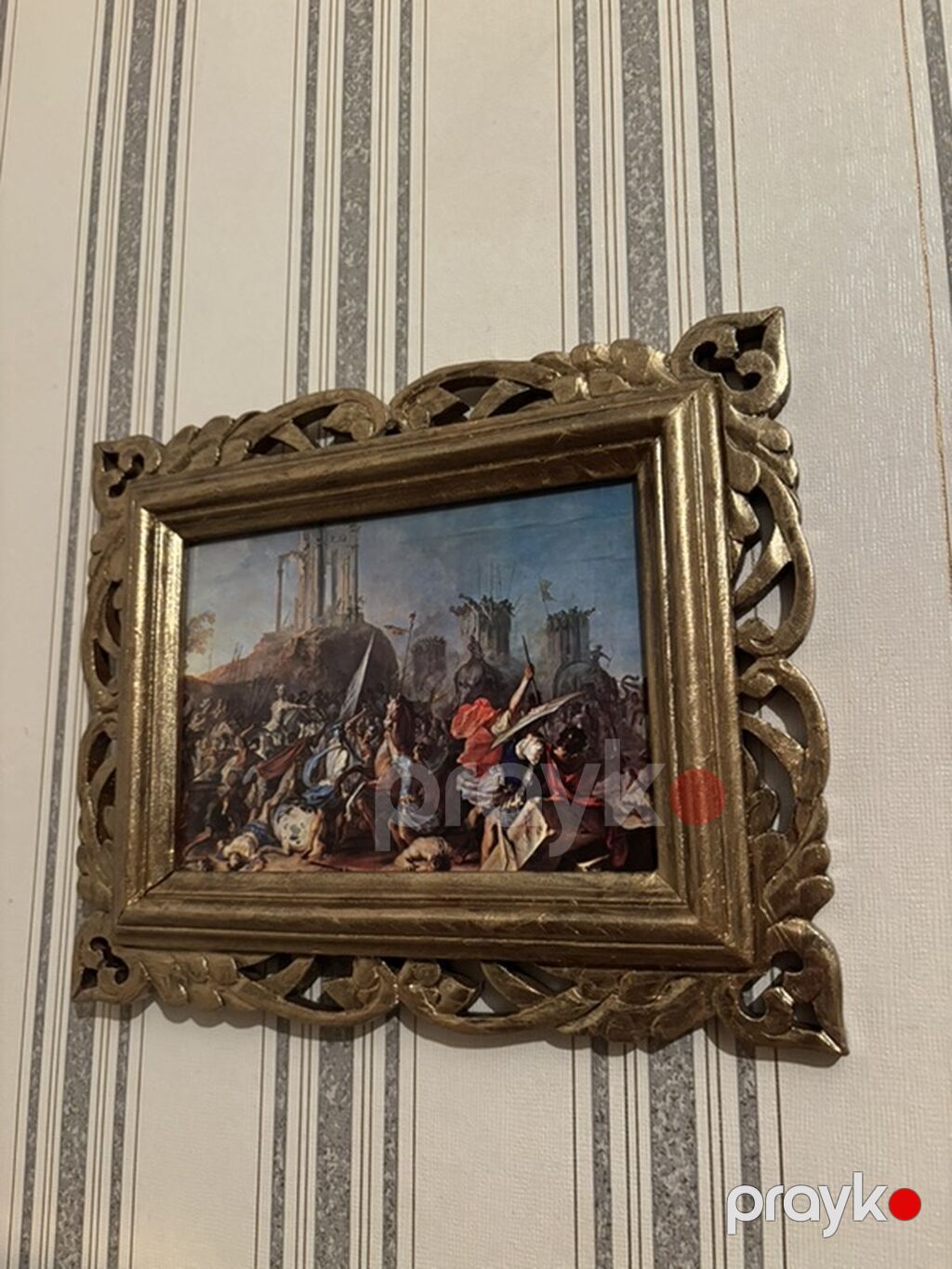 Klassik üslubda çərçivəli dekorativ tablo dəsti - Dörd ədəd asılqan — Şəkillər, plakatlular və çərçivələr, Bakı (3)