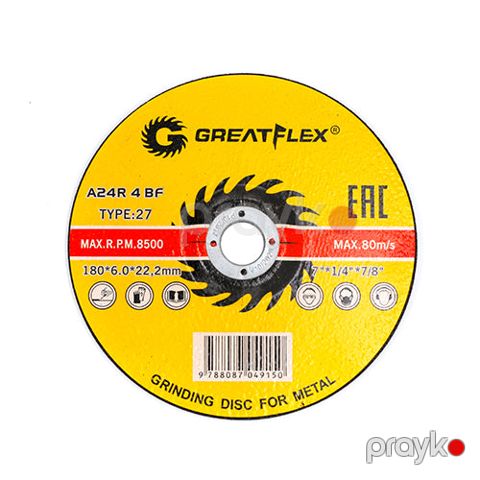 Metal üçün yonucu disk T27 180*6,0*22,2 — Bakı