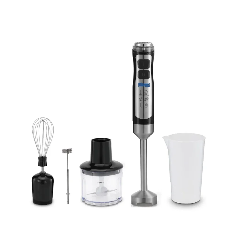 Blender DSP 1000 W, 2 qab (700/400 ml), süd köpürtmə çubuğu ilə - DSP_2QAB700 — Bakı
