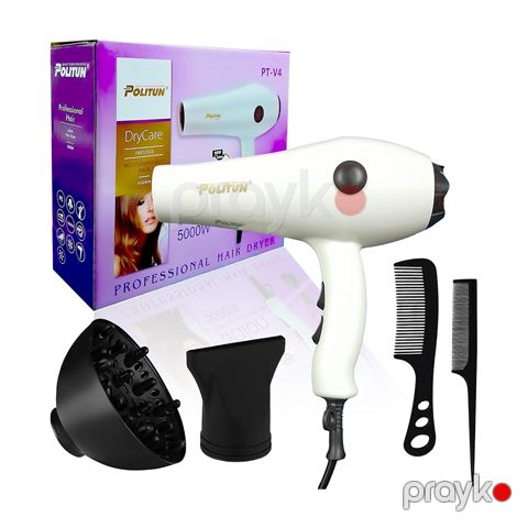 Polıtun PT-V4 Saç Quruducu Fen – 5000W Saç Şəkilləndirici Hava Feni — Bakı