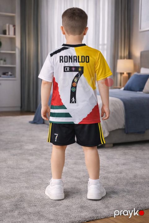 Uşaq futbol dəsti Ronaldo 7, rəngbərəng, polyester, ölçü 13 yaş — Bakı