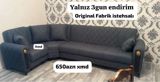Künc divan dəsti – Original fabrik istehsalı - Rəng: tünd boz — Ürünler