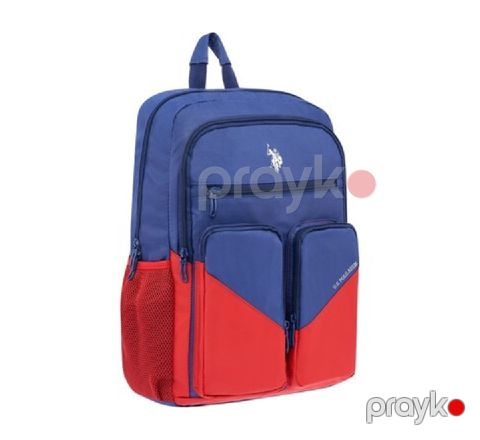 Məktəbli bel çantası Polo PLCAN24107, poliester, göy/qırmızı — Bakı