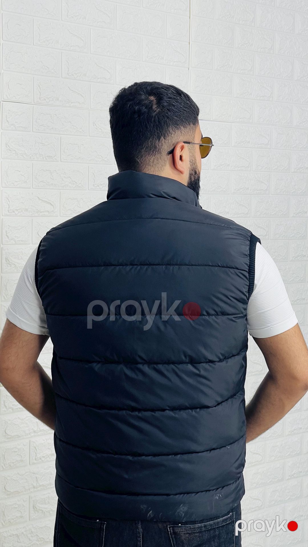 Kişilər üçün qalın jilet 1432-06250, qara, polyester, ölçü XXL — Mallar, Bakı (2)