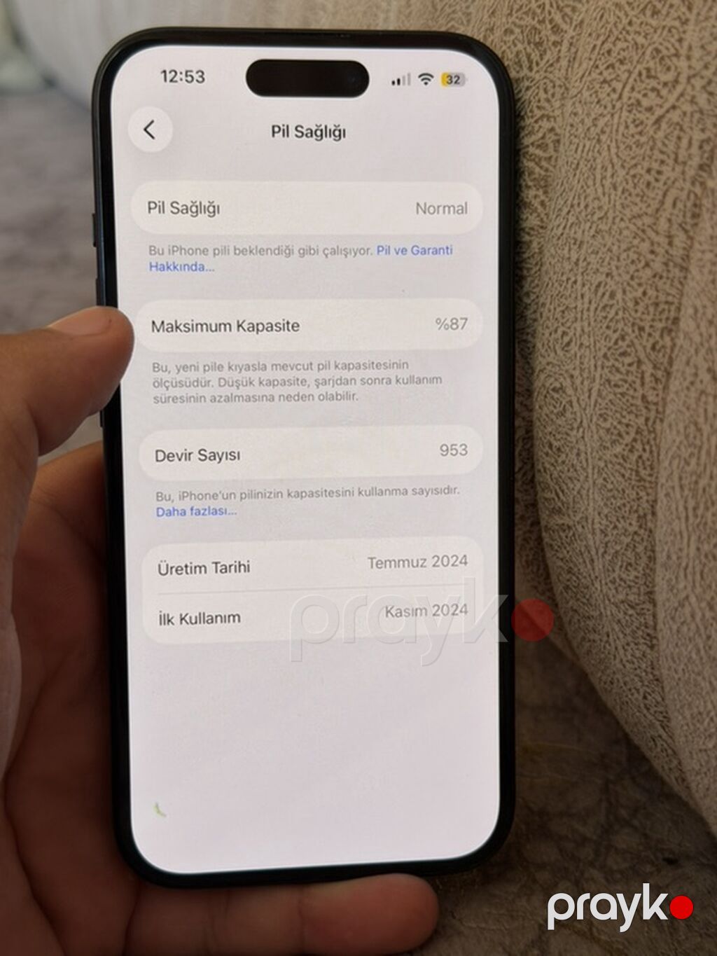 IPhone 15, 128 GB, Qara, Barmaq izi, Simsiz şarj, Face ID — Apple iPhone, Bakı (10)