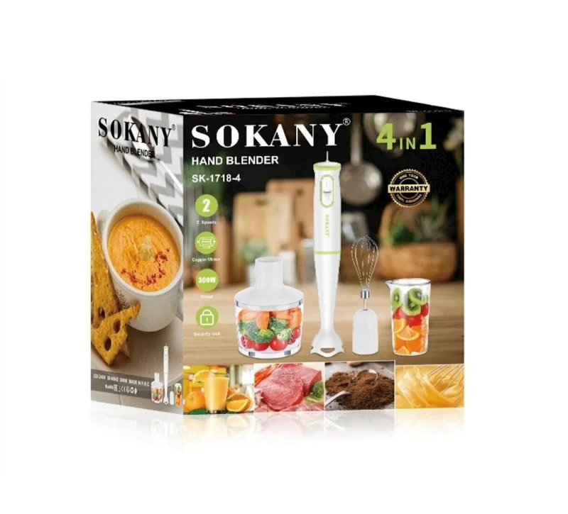 Blender Sokany SK-1718-4 — Blenderlər, xırdalayanlar və mikserlər, Bakı (2)