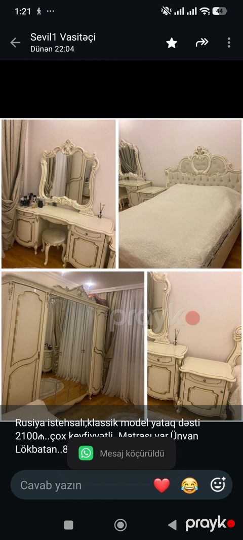 Rusiya istehsalı,klassik model yataq dəsti 2100₼. çox — Bakı