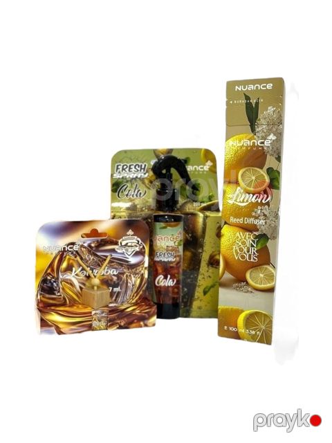 Ətirlər dəsti Tam hədiyyə 3-lü - Limon-Kola-Kəhrəba-0277 — Bakı