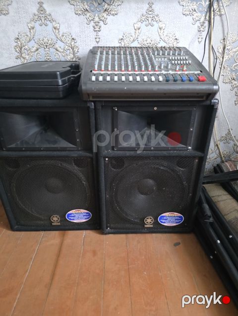 Peşəkar səs sistemi komplekti - Mikser: Dynacord PowerMate 1000 — Bakı