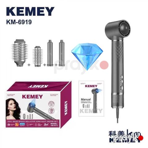 Kemey KM-6919 – 5-i 1-də yüksək sürətli saç formalaşdırma seti Məhsul — Bakı