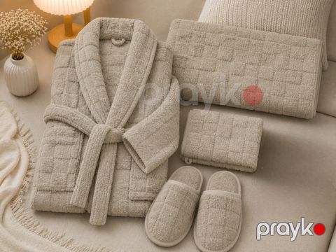 Qadınlar üçün hamam dəsti Fakili Tekstil 3198931_RB, bej, bambu, ölçü One Size — Bakı
