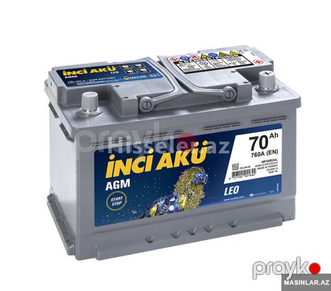 Akkumulyator Inci Aku Agm 70 Ah — Bakı