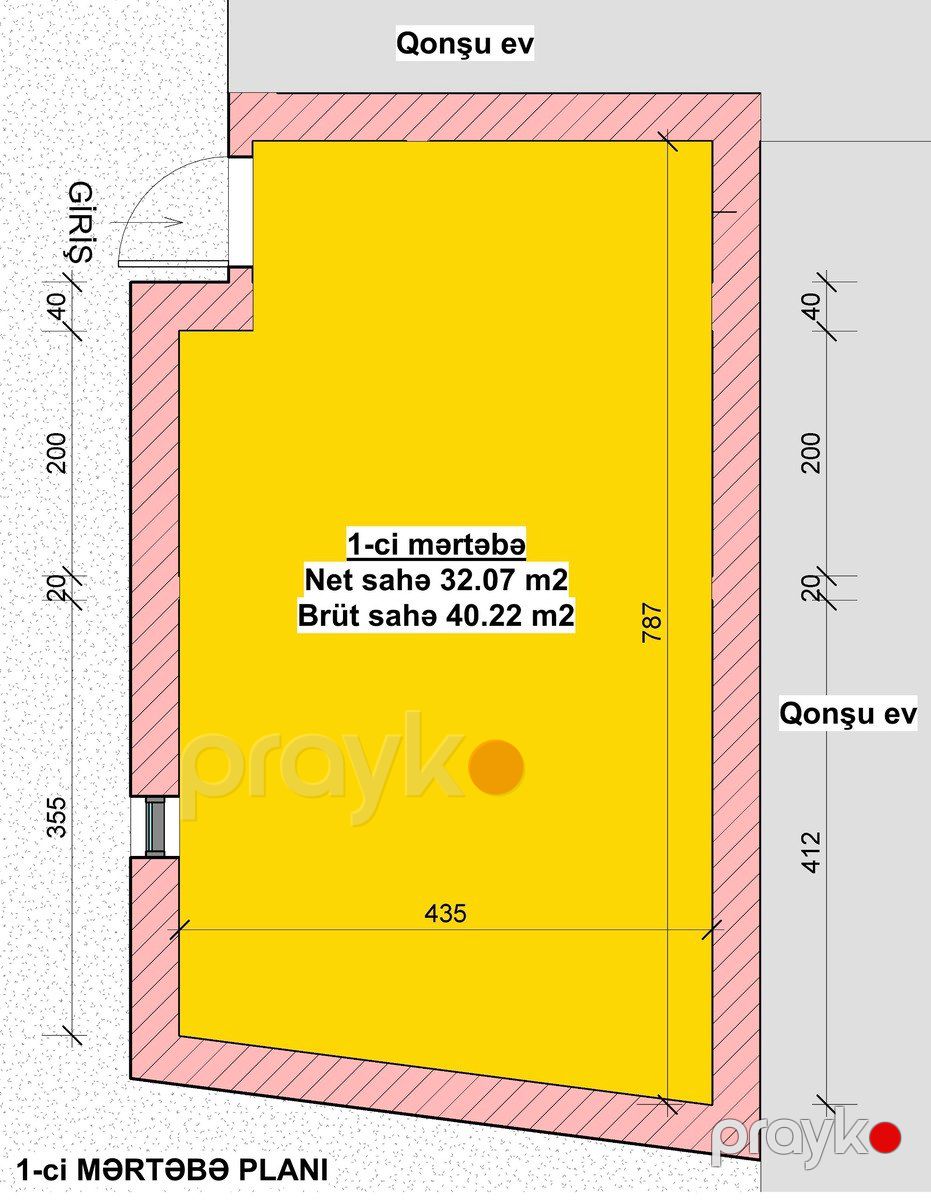 Satılır 3 otaqlı həyət evi/bağ evi 70 m² — Ev, villa, Bakı (6)