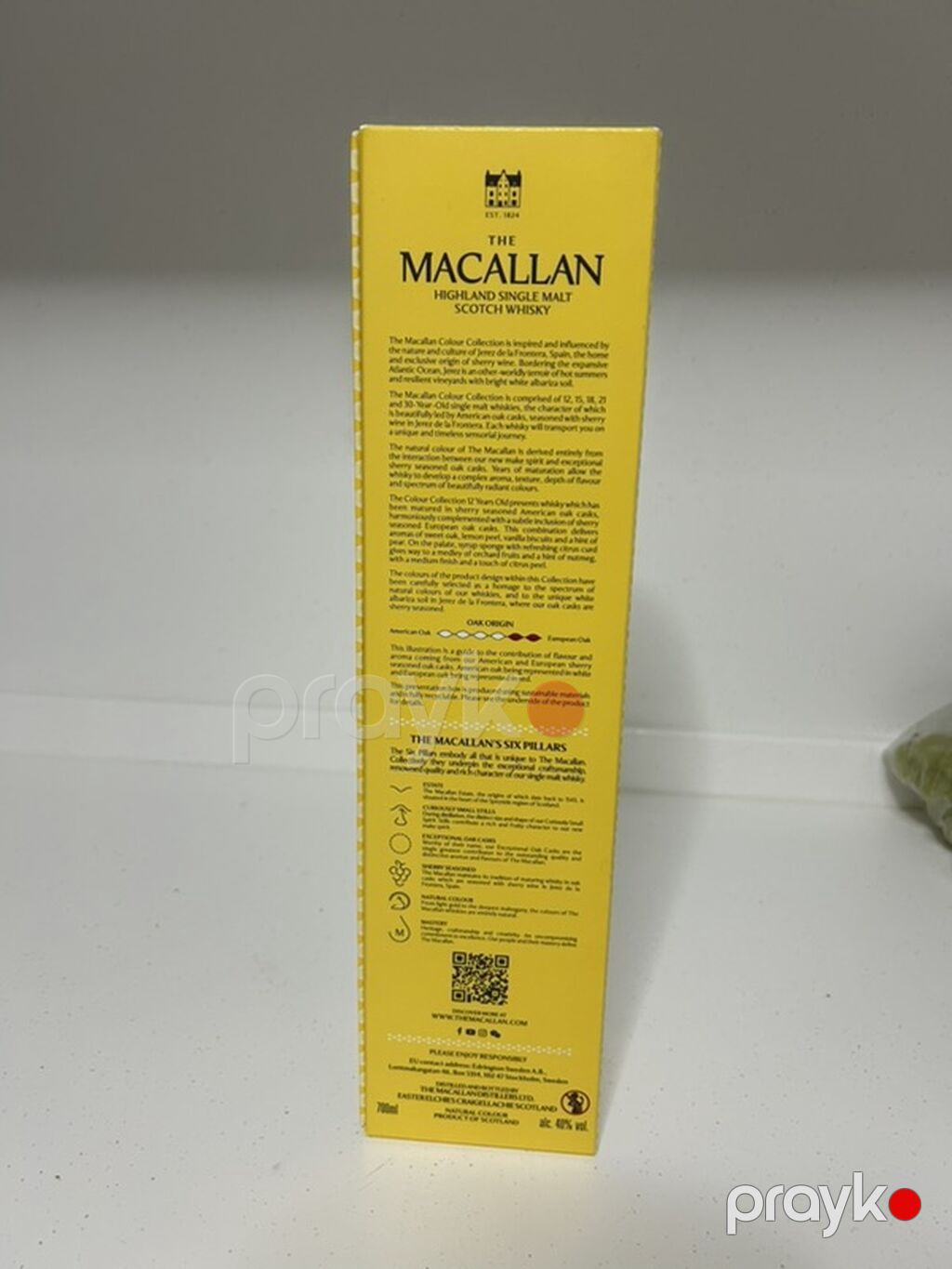 The Macallan 12 Years Old – Highland Single Malt Scotch Whisky (Colour — Qida məhsulları, Bakı (4)