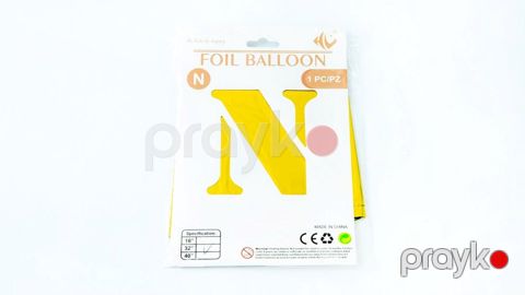 Şar PW00432, N hərfi, 82 sm, qızılı — Bakı