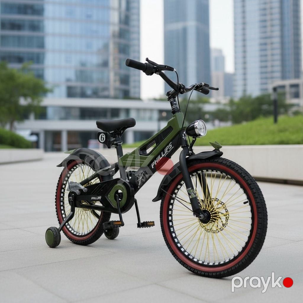 Uşaq velosipedi VPhilips Sport Street Rider 16" düym, yaşıl, işıqlı model — Velosipedlər, Bakı (2)