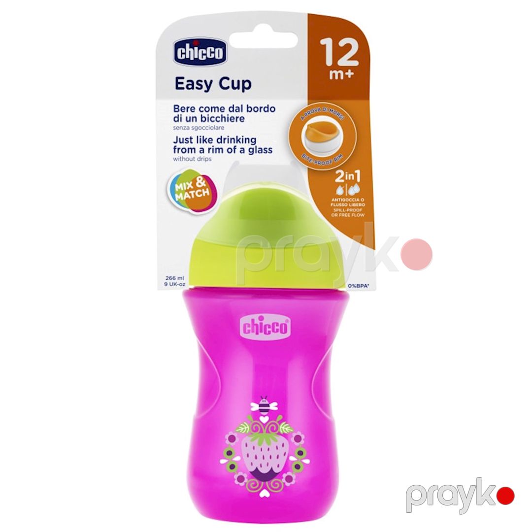 Fincan Chicco EasyCup Girl, çəhrayı/yaşıl, 266 ml — Mallar, Bakı (3)