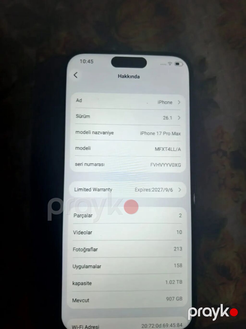 IPhone 17 Pro Max, 1 TB, Göy, Zəmanət — Apple iPhone, Bakı (4)