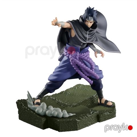 Kolleksiya fiquru Bandai Anime Naruto Shippuden Sasuke Uchiha Combination Battle, plastik, 10 sm — Bakı