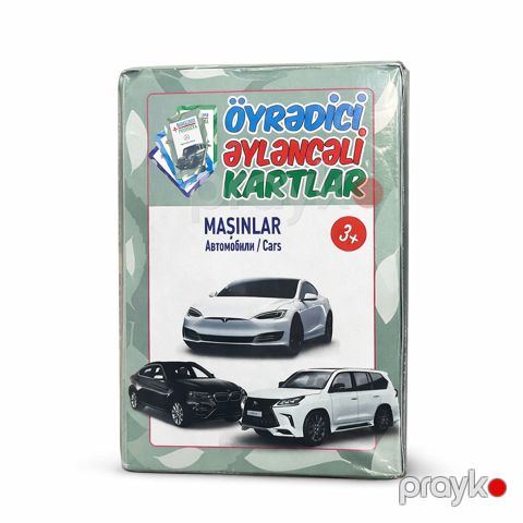 İnkişaf etdirici kartlar maşınları öyrədilməsi üçün, 3+ yaş — Bakı