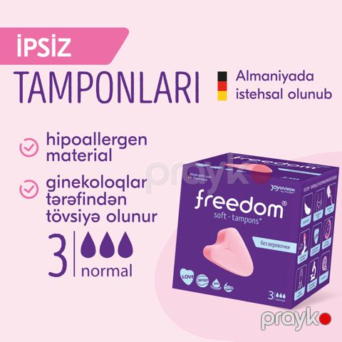 Gigiyenik tamponlar Freedom Normal 3 əd — Bakı