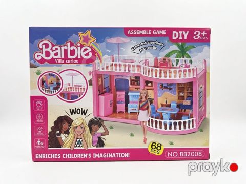Kuklalar üçün mebel Barbie Villa Series, 3+ yaş, plastik, 68 əd — Bakı