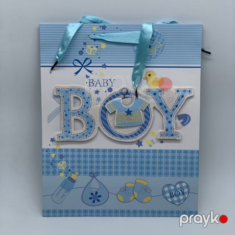 Hədiyyəlik paket 6190, mavi, 32x26 sm — Bakı