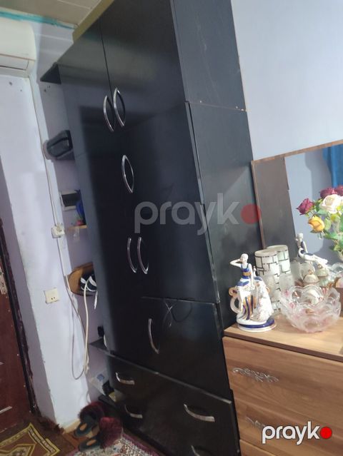 Qapalı qarderob şkaf - Rəng: mat qara - Material: laminat/MDFlam — Bakı