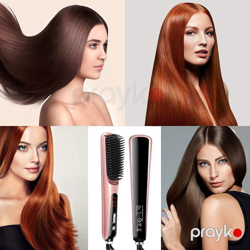BarBieliss BA-430 LED İonik Saç Düzləşdirici Daraq – 980F Professional Saç Düzləşdirici Fırça — Saç burmağa və düzəltməyə, Bakı (4)