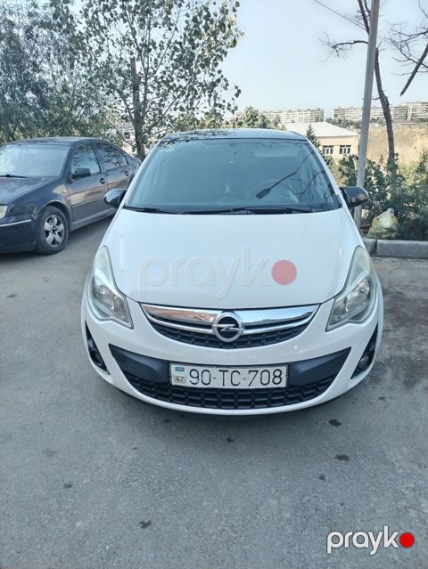 Opel Corsa hatchback – ağ rəng, 5 qapı.2013 il. Motor-1.4 — Bakı