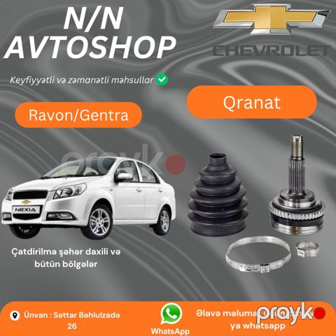 Ravon R3 çöl oynaqlı birləşməsi — Bakı