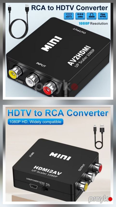 Məhsul: Mını Av↔hdmı çeviriciləri (1080P, UP Scaler) Təsvir — Bakı