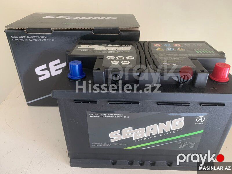 Akkumulyator Sebang Agm 70 Ah R — Akkumulyatorlar, Bakı (2)